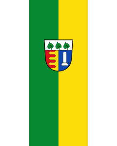 Vertical Hanging Beam Flag: Schechen |  portrait flag | 3.5m² | 38sqft | 300x120cm | 10x4ft 