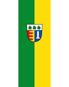 Vertical Hanging Beam Flag: Schechen |  portrait flag | 6m² | 64sqft | 400x150cm | 13x5ft 