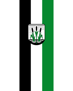 Vertical Hanging Beam Flag: Kolbermoor, St |  portrait flag | 6m² | 64sqft | 400x150cm | 13x5ft 