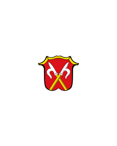 Tisch-Fahne / Tisch-Flagge: Neubeuern, M 15x25cm