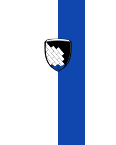 Vertical Hanging Beam Flag: Nußdorf a.Inn | portrait flag | 6m² | 64sqft | 400x150cm | 13x5ft
