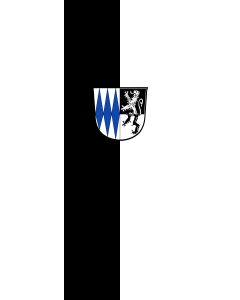 Flag: Pfaffing | portrait flag | 6m² | 64sqft | 400x150cm | 13x5ft