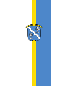 Vertical Hanging Swivel Crossbar Banner Flag: Krailling | portrait flag | 3.5m² | 38sqft | 300x120cm | 10x4ft