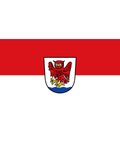 Tisch-Fahne / Tisch-Flagge: Pöcking 15x25cm