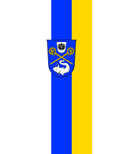 Flagge:  Weßling  |  Hochformat Fahne | 3.5m² | 300x120cm 