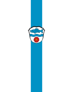Vertical Hanging Swivel Crossbar Banner Flag: Wörthsee |  portrait flag | 6m² | 64sqft | 400x150cm | 13x5ft 