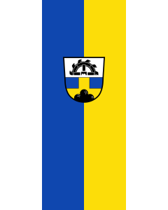 Vertical Hanging Beam Flag: Engelsberg |  portrait flag | 3.5m² | 38sqft | 300x120cm | 10x4ft 