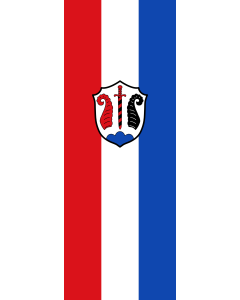 Vertical Hanging Beam Flag: Grabenstätt | portrait flag | 6m² | 64sqft | 400x150cm | 13x5ft