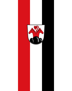 Vertical Hanging Beam Flag: Kienberg | portrait flag | 3.5m² | 38sqft | 300x120cm | 10x4ft