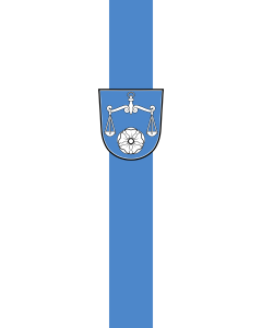 Flag: Kirchanschöring | portrait flag | 3.5m² | 38sqft | 300x120cm | 10x4ft