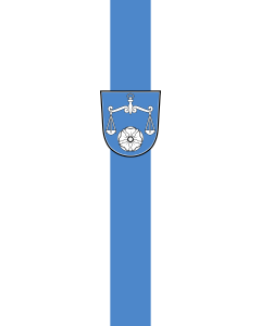 Flag: Kirchanschöring | portrait flag | 6m² | 64sqft | 400x150cm | 13x5ft