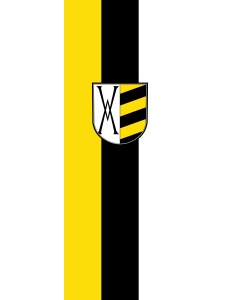 Vertical Hanging Swivel Crossbar Banner Flag: Obing | portrait flag | 6m² | 64sqft | 400x150cm | 13x5ft