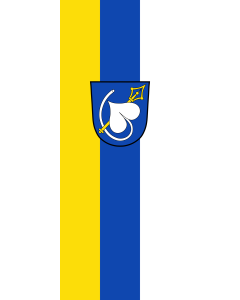 Vertical Hanging Swivel Crossbar Banner Flag: Pittenhart |  portrait flag | 3.5m² | 38sqft | 300x120cm | 10x4ft 