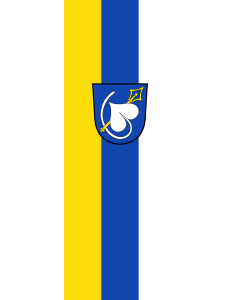 Vertical Hanging Swivel Crossbar Banner Flag: Pittenhart |  portrait flag | 6m² | 64sqft | 400x150cm | 13x5ft 