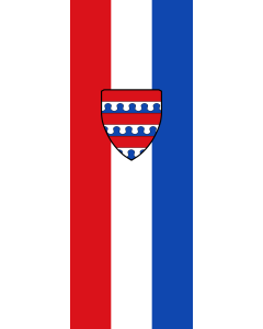 Vertical Hanging Beam Flag: Schnaitsee | portrait flag | 6m² | 64sqft | 400x150cm | 13x5ft