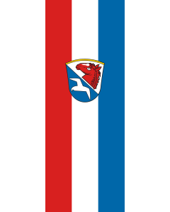 Vertical Hanging Beam Flag: Unterwössen | portrait flag | 6m² | 64sqft | 400x150cm | 13x5ft