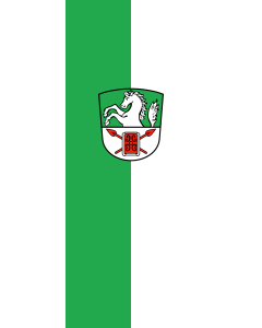 Flagge:  Vachendorf  |  Hochformat Fahne | 3.5m² | 300x120cm 