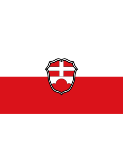 Flag: Bernbeuren |  landscape flag | 1.35m² | 14.5sqft | 90x150cm | 3x5ft 