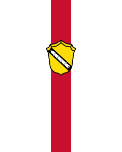 Vertical Hanging Swivel Crossbar Banner Flag: Bernried am Starnberger See | portrait flag | 3.5m² | 38sqft | 300x120cm | 10x4ft