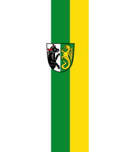 Vertical Hanging Beam Flag: Hohenfurch | portrait flag | 6m² | 64sqft | 400x150cm | 13x5ft