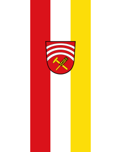 Flagge:  Oberhausen  |  Hochformat Fahne | 3.5m² | 300x120cm 