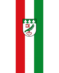 Vertical Hanging Swivel Crossbar Banner Flag: Obersöchering |  portrait flag | 6m² | 64sqft | 400x150cm | 13x5ft 