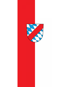 Bandera: Bandera vertical con potencia Peiting, M |  bandera vertical | 3.5m² | 300x120cm 