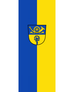 Bandera: Bandera vertical con potencia Raisting |  bandera vertical | 3.5m² | 300x120cm 