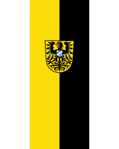 Bandera: Bandera vertical con potencia Schongau, St |  bandera vertical | 3.5m² | 300x120cm 