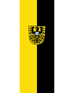 Vertical Hanging Swivel Crossbar Banner Flag: Schongau, St |  portrait flag | 6m² | 64sqft | 400x150cm | 13x5ft 