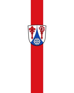 Vertical Hanging Beam Flag: Schwabsoien | portrait flag | 3.5m² | 38sqft | 300x120cm | 10x4ft