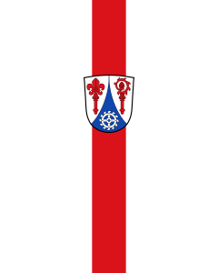 Vertical Hanging Beam Flag: Schwabsoien | portrait flag | 6m² | 64sqft | 400x150cm | 13x5ft