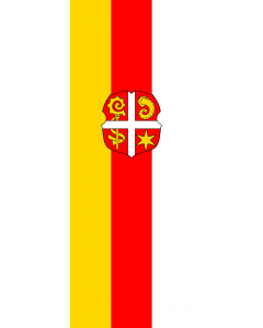 Vertical Hanging Swivel Crossbar Banner Flag: Sindelsdorf |  portrait flag | 6m² | 64sqft | 400x150cm | 13x5ft 