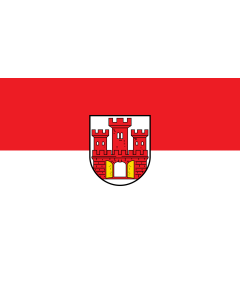 Flag: Weilheim i.OB, St |  landscape flag | 1.35m² | 14.5sqft | 90x150cm | 3x5ft 