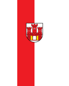 Flag: Weilheim i.OB, St | portrait flag | 3.5m² | 38sqft | 300x120cm | 10x4ft
