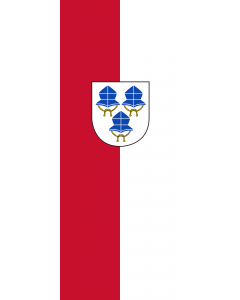 Bandera: Bandera vertical con potencia Landshut |  bandera vertical | 3.5m² | 300x120cm 