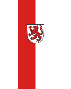 Vertical Hanging Beam Flag: Passau | portrait flag | 3.5m² | 38sqft | 300x120cm | 10x4ft