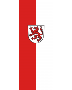 Vertical Hanging Swivel Crossbar Banner Flag: Passau |  portrait flag | 6m² | 64sqft | 400x150cm | 13x5ft 