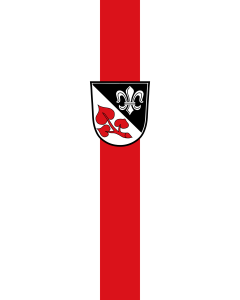 Flag: Bernried |  portrait flag | 3.5m² | 38sqft | 300x120cm | 10x4ft 