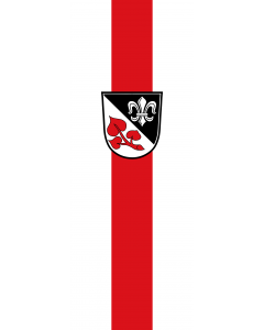 Vertical Hanging Swivel Crossbar Banner Flag: Bernried |  portrait flag | 6m² | 64sqft | 400x150cm | 13x5ft 
