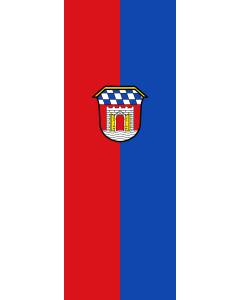 Vertical Hanging Swivel Crossbar Banner Flag: Deggendorf, GKSt | portrait flag | 6m² | 64sqft | 400x150cm | 13x5ft