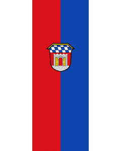 Vertical Hanging Swivel Crossbar Banner Flag: Deggendorf, GKSt |  portrait flag | 6m² | 64sqft | 400x150cm | 13x5ft 