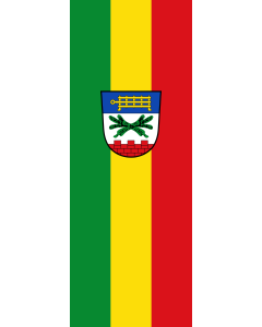 Vertical Hanging Swivel Crossbar Banner Flag: Künzing | portrait flag | 6m² | 64sqft | 400x150cm | 13x5ft