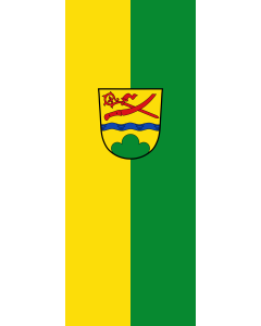 Vertical Hanging Beam Flag: Niederalteich | portrait flag | 3.5m² | 38sqft | 300x120cm | 10x4ft