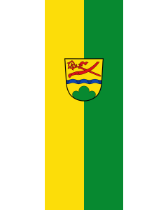 Vertical Hanging Swivel Crossbar Banner Flag: Niederalteich | portrait flag | 6m² | 64sqft | 400x150cm | 13x5ft