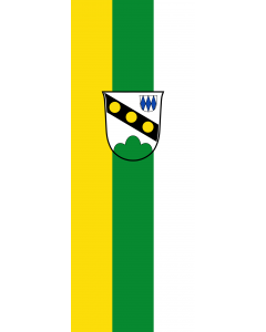 Flag: Oberpöring |  portrait flag | 6m² | 64sqft | 400x150cm | 13x5ft 