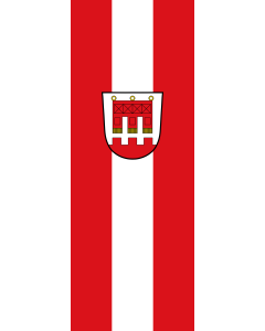 Vertical Hanging Beam Flag: Offenberg | portrait flag | 6m² | 64sqft | 400x150cm | 13x5ft