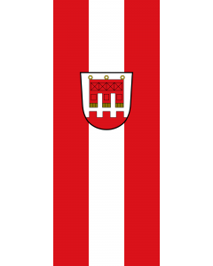 Bandera: Bandera vertical con potencia Offenberg |  bandera vertical | 3.5m² | 300x120cm 