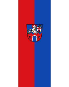 Vertical Hanging Beam Flag: Osterhofen, St |  portrait flag | 6m² | 64sqft | 400x150cm | 13x5ft 