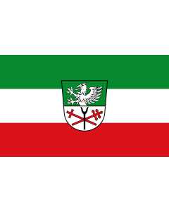 Flag: Wallerfing |  landscape flag | 1.35m² | 14.5sqft | 90x150cm | 3x5ft 